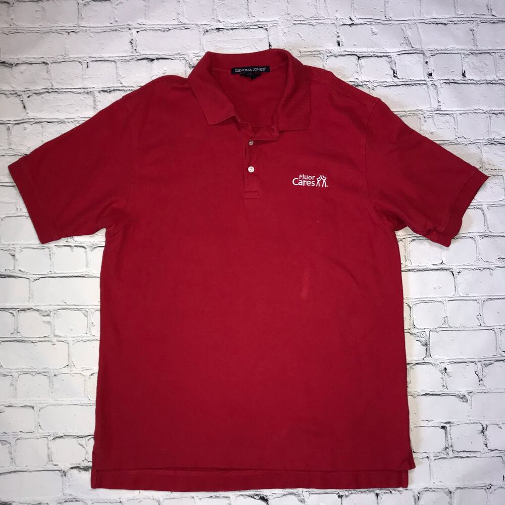 Red Fluor Cares Polo Shirt